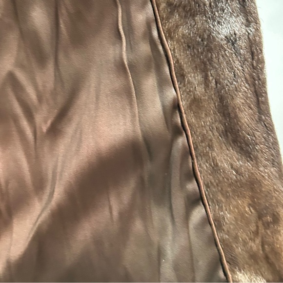 Real FUR  Brown Teddy Jacket with Fluffy Texture-M - Picture 9 of 16